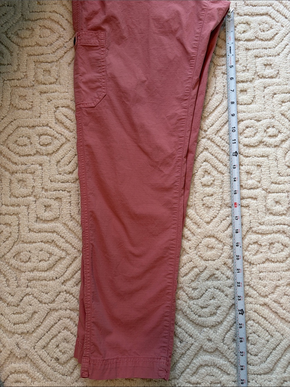 LL Bean Women’s Pink Ripstop Pants Pull On Drawstring Mauve, Size Medium - Picture 10 of 10